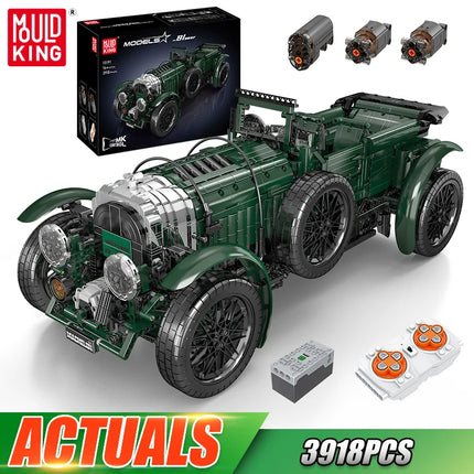 Mould King 13191 Technical Car Toys The RC Blower Classic Car Building Block Assembly Vintage Car Brick Set Kids Christmas Gift