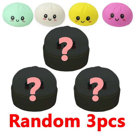 High Quality Simulation Flash Dumpling Pressure Ball Slow Rebound Soft Pinch Decompression Baozi Modeling Stress Relief Toy Gift