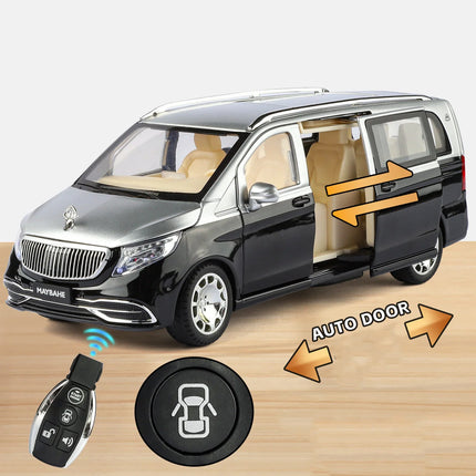 1:24 Maybachs VITO VS680 MPV Key Control Alloy Luxy Car Model Diecasts Metal Vehicles Car Model Simulation Sound Light Kids Gift