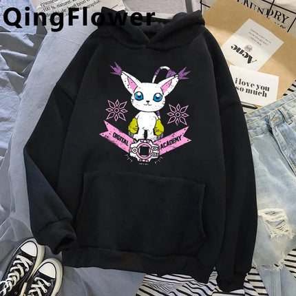 digimon hoodies men long sleeve top graphic y2k aesthetic sweatshirts men Korean style tracksuit
