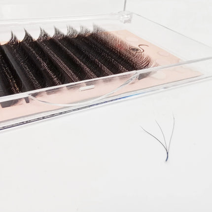 Supmacio lash extension 3d clover w eyelashes 7mm soft C/D/L curl 7-13 mix ready-made bundles cilios 3d w shape lashes 7mm