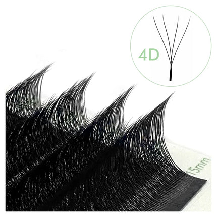 NATUHANA W-Shaped 4D 5D Volume Eyelash Extensions Premade Volume Fans W Shape Lashes Natural Soft False Eyelashes for Makeup