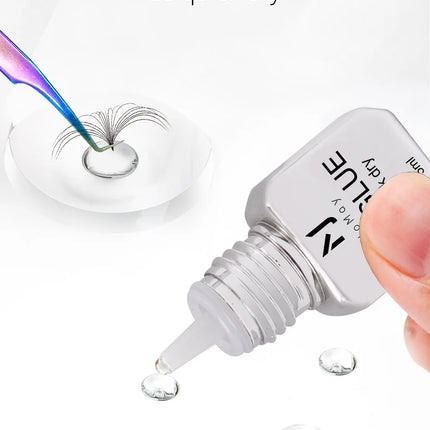 JOMAY UV Glue Lash Glue Extra Strong Eyelash Glue Extension Supplies UV Glue 5ML Waterproof Adhesive 3 bottles