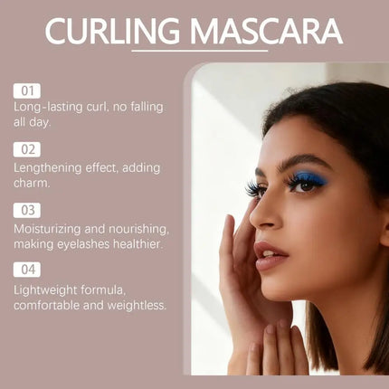 Curling Mascara Long Sublime Thrill Lightweight Waterproof Long-Wear Mascara with Nourishing Ingredients to Protect Eyelashes