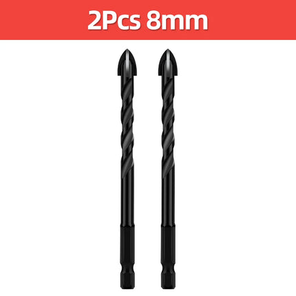 TOOLEYE Cross Hex Drill Bit Set For Concrete Porcelain Tile Glass Metal Multifunction Drill Bits Kit Power Tools Drilling Drills