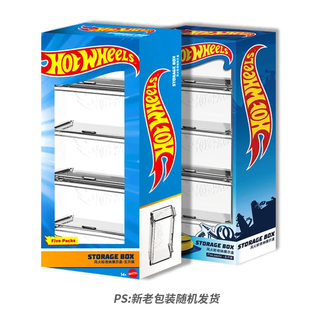 Original Hot Wheels Car Storage Box Display Case Non-Remote Control Model Railway Track Compatible Vehicle Organizer Toy Case