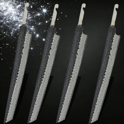 1/2/3/4/10PCS, Forged Damascus Steel Sashimi Knife Blade Kitchen Knife Blade Chef Knife Kiritsuke Knife Blade DIY Making Tool