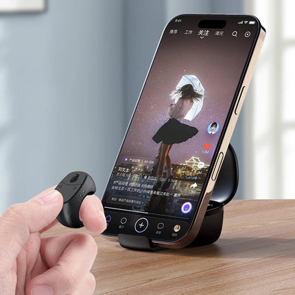 Fingertip Remote Control Bluetooth-Compatible 5.3 Selfie Button Multi-Function Remote Control Shutter/Clicker for Smartphones