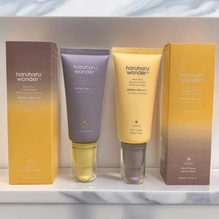 haruharu wonde isolation cream physical black rice fermentation chemical isolation emulsion moisturizes non-stick and brightens