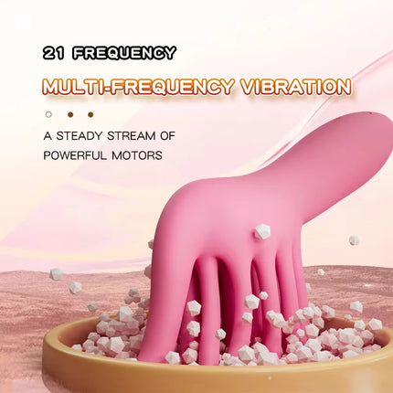 21-Frequency Brush Vibrator Masturbation Stick for Teasing Female Clitoris, G-Spot Stimulator, Adult Sex Toys, Female Masturbators