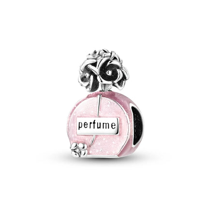 925 Sterling Silver Pink Series Charms Bow Tie Girl Cake Princess Beads Pendant Fit Original Bracelet DIY Jewelry Gift For Woman