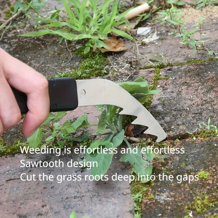 1PCS Manual Garden Weeding Tool Soil Loosener Mulching Lawn Care Weeder For Narrow Wall Cracks Corner Weed Removal