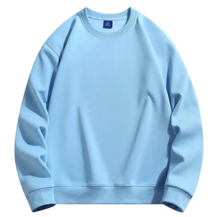Men's and women's velvet crew neck sweater jumper casual wear cotton custom embroidery logo clothing design