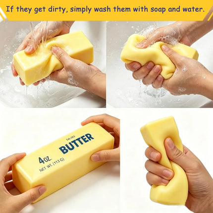 1/8/16PCS 13.5cm Butter Sticks Squishy Toys Push Stress Relief Slow Rebound Sensory Toy Bulk  for Adults Kids Autism Gifts