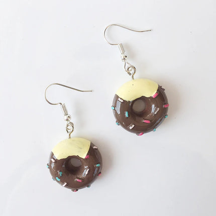 Cute Jewelry Bulk Wholesale Chocolate Strawberry Cake Popcorn Drink Coke Bottle Cap Miniature Food Resin Earrings for Women