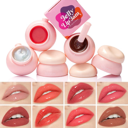 Little Round Jar Multi-Color Jelly Lip Balm for Lips and Cheeks Vibrant Colors Moisturizing and Nourishing Lip Nectar