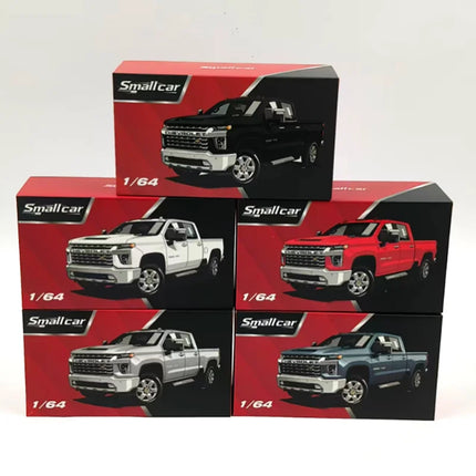 Smallcar 1:64 Scale Silverado Pickup Truck Alloy Simulation Car Model Classic Adult Collection Static