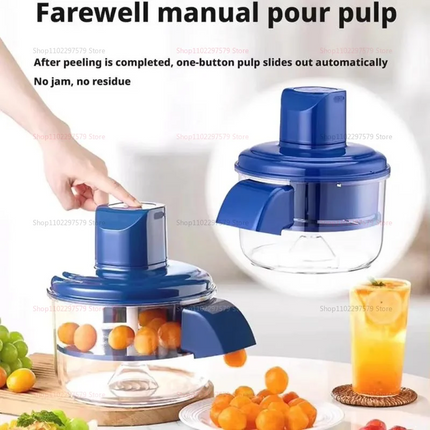 Household Rechargeable Fruit Kitchen Tool, Automatic Grape Peeler,Effortless Peeling,Electric Garlic Peeler,Smart Fruit Machine