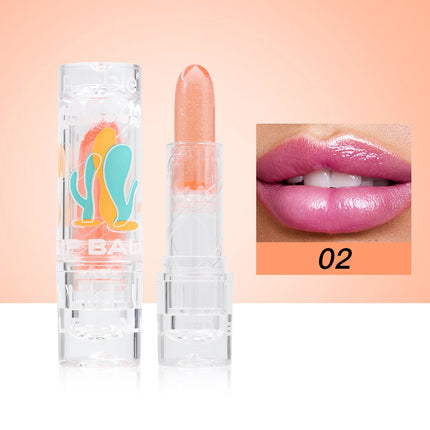 Febble Color Changing Lip Balm Moisturizing Hydrating Lip Gloss 3 Color Plumping Lip Care Makeup For Autumn And Winter