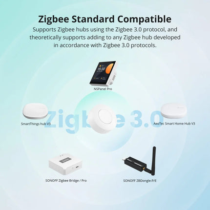 SONOFF SNZB 01P Zigbee Smart Button, Wireless Remote Control for Lights & Scenes, Single/Double/Long Press for Home Assistant