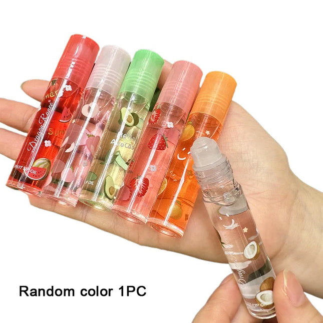 6 Color Plumping Clear Lip Oil Mirror Water Lip Gloss Lip Glaze Transparent Liquid Lipstick Moisturizing Fruit Lips Care Makeup