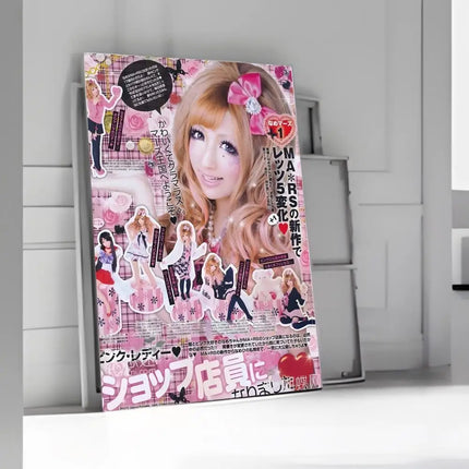 Cool Gyaru Poster Poster High-definition Art Sticker Self Adhesive Waterproof Home Decoration