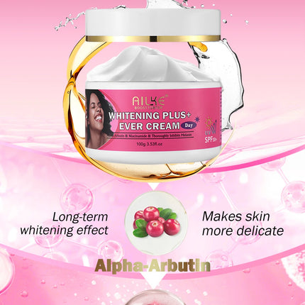 AILKE Natural Skin Brightening Set for All Skin Types, Cleaning, Dark Spots and Acne Removal, Boost Radiance, Organic, Vegan