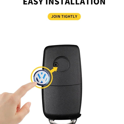 Car Remote Key Logo Metal Emblem Stickers For Volkswagen VW GTI Polo Golf Passat Tiguan Arteon Touareg Taigo Caddy Jetta Beetle