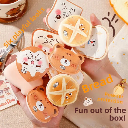 Xixi Food Toy Pineapple Bun Cotton Candy Sponge Cake Series Lightweight Natural Smooth Student Affordable Makeup Sponge