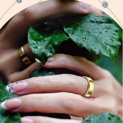 R99 Stainless Steel Stylish Smart Ring Men Women IP68 Waterproof Heart Rate Blood Oxygen Monitor Finger Ring Health Tracker Bkii