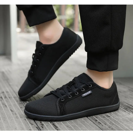 Men's Wide Slip On Minimalist Barefoot Shoes Zero Drop Sole Cross-Trainer Lightweight Breathable Running Walking Shoes Sneaker