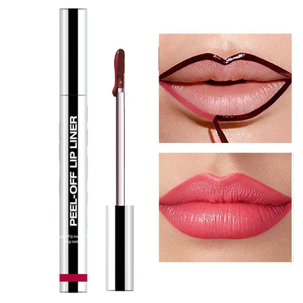 Peel Off Lip Liner Matte Lip Liner Peel Off Lipgloss Waterproof Velvet Lipline Red Brown Not Easy Fade Lipstick Cosmetic