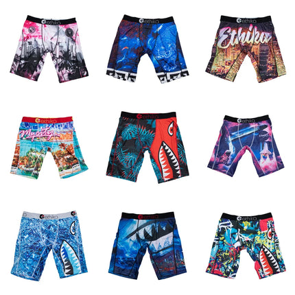 ETHIKA 1Pcs Men Underwear Boxers Breathable Mesh Crotch Mens Panties Plus Size S-3XL Man Swimming Underpants Men's Boxers Shorts
