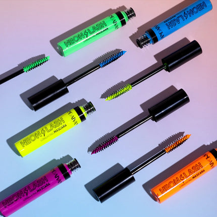 Multicolor Neon Mascara Fluorescence Waterproof Lasting Cosmetics Luminous Pigment Quick Dry Mascara Eyelash Shine in The Dark