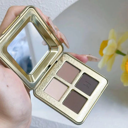 NEW Hour/glass 4-Color Eyeshadow Palette Matte Minimalist Idealist Realist Colors Lasting Pearlescent Fine Flash Eyeshadow