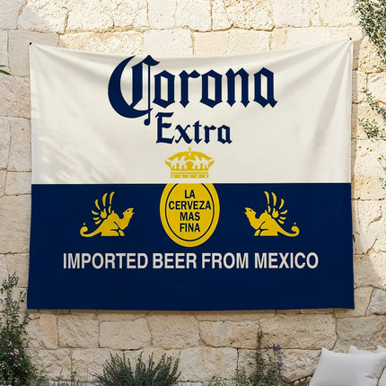 Fashion C-Corona E-Extra Beer flag For Living Room Home Dorm Decor Wall Outdoor Camping Party Banner Gifts