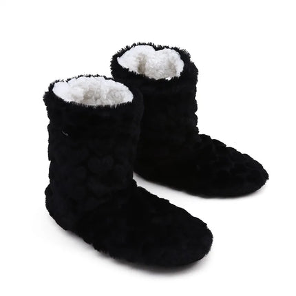 2026 Winter Adult Thick Warm Floor Shoes High Tube Non-Slip Indoor Cotton Shoes Plush Home Slippers Men And Women