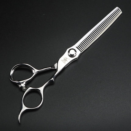 XUANFENG Silver Professional Hair Scissors 6.5 "440C Steel Barber Cutting Scissors and thinning Scissors, Suitable for Barber