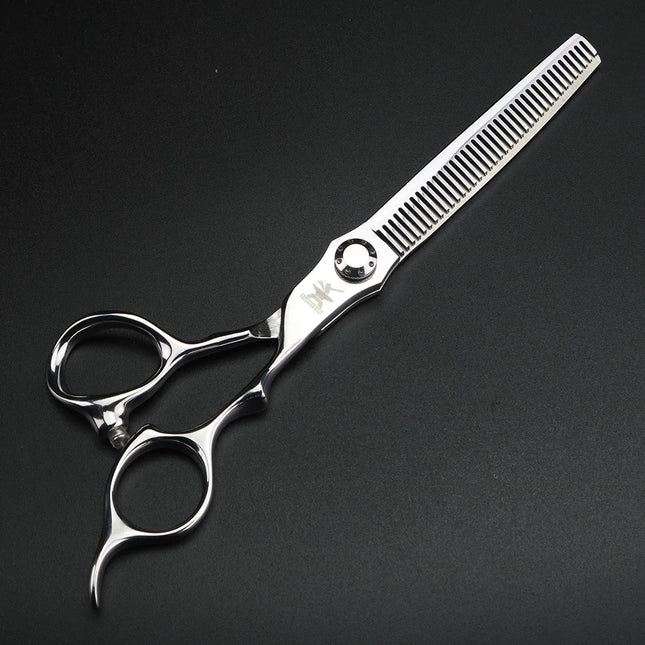 XUANFENG Silver Professional Hair Scissors 6.5 "440C Steel Barber Cutting Scissors and thinning Scissors, Suitable for Barber
