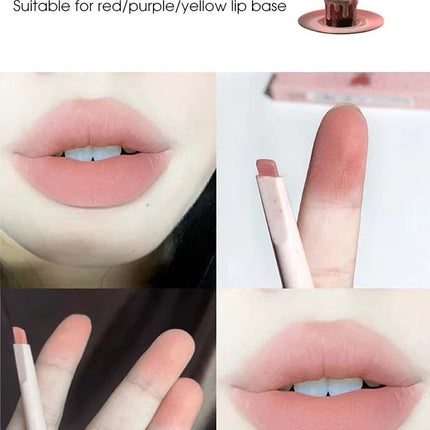 Light sweet and soft fog lipliner outlines the lip shape, lasting, not easy to fade, not take off makeup, nude pink lip liner