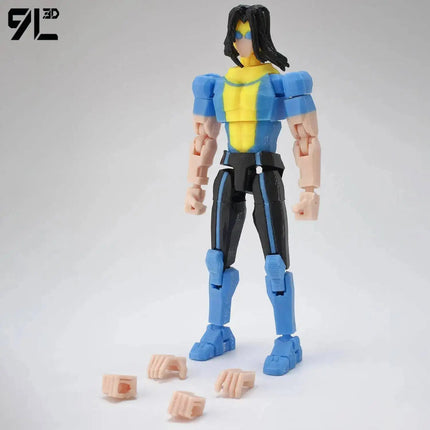 9L3D Lucky13 Dummy13 Reanimator Invinc Action Figure Toy 3D Printed Movable Doll Multi-Jointed Hero Collectible Desktop Ornament
