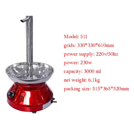 Tap-style Chocolate Fountain Buffet Party Use Food Grade Electric Dessert Sprayer for Home & Hotel