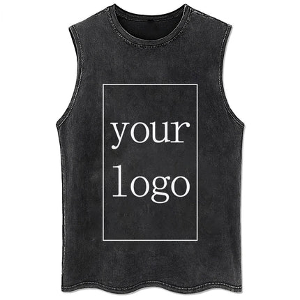 100% Cotton Men's Clothing Vintage Black Acid Wash Hoodies Men Women Oversized Hip Hop Sweatshirts Casual Pullover Y2K Clothes