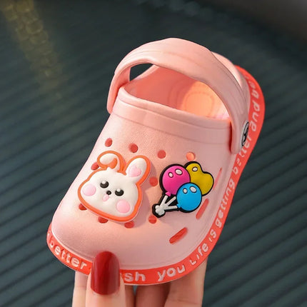 Summer Children Garden Clogs Shoes Boys&Girls Beach Sandal Kids Lightweight Breathable Cute Cartoon Slip Baby Slippers
