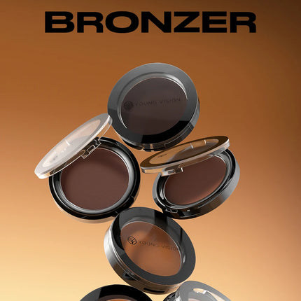 Professional Matte Contour Powder Palette - Long-Lasting Bronzer & Highlighter Makeup Kit for 3D Face Shaping,
