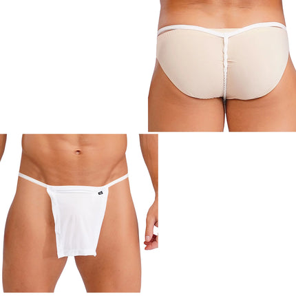 Men Sissy Butt Flaunting T-back Thong Fundoshi Underwear Japan Kabuki Cotton Loincloth Underwear Sumo Briefs Lingerie Underpants