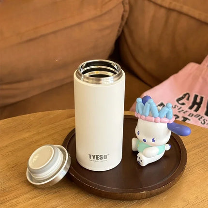 Tyeso Mini Vacuum Flasks 304 Stainless Steel Vacuum Insulated Water Bottle Lightweight Compact Travel Mug for Outdoor Office