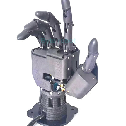 6 Dof Robot Hand with Five Fingers Servo Control Left Right Bionic Palm Assembled Gripper Claw for Programmable Robot Hand Kit
