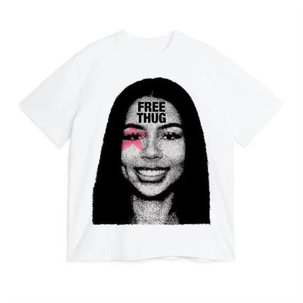 Women T-Shirt Mariah The Scientist Free Thug Rapper Star Fashion Cotton Tee Shirt Short Sleeve T Shirts Round Collar Clothes