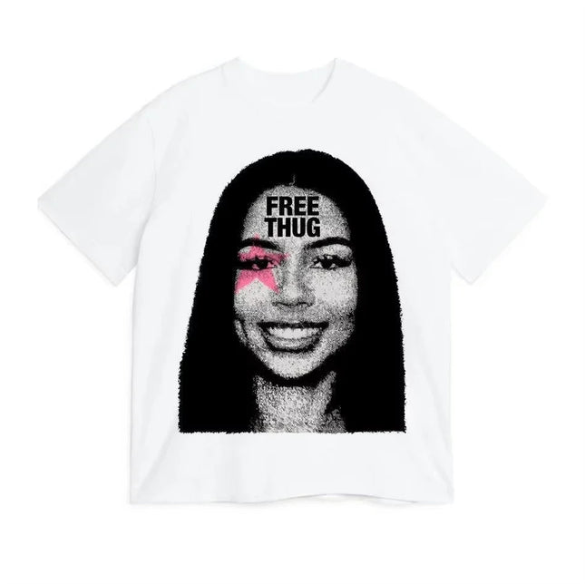 Women  T-Shirt Mariah The Scientist Free Thug Rapper Star Fashion Cotton Tee Shirt Short Sleeve T Shirts Round Collar Clothes